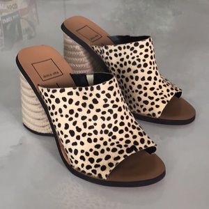 Dolce Vita Women's Alba Block Heel Sandals - Leopard Print - 7 1/2